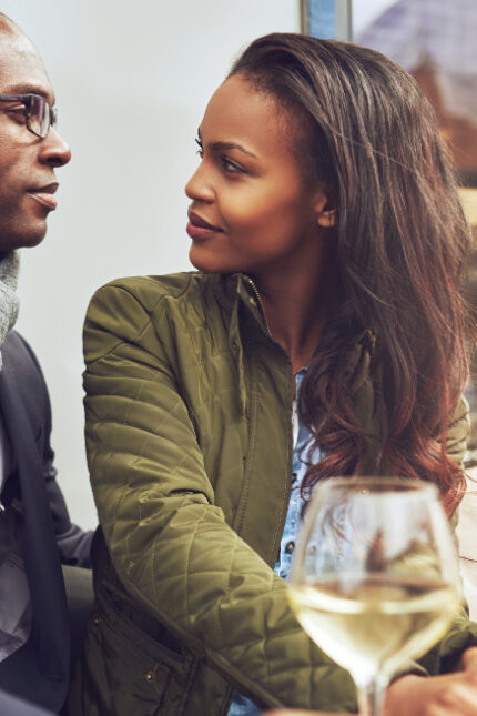 Couple drinking wine (Photo courtesy of Canva.com)