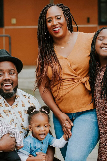 Father of three and photographer, Ike Haynes and his family