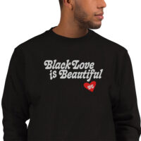 Black Love Is Beautiful Embroidered Champion Sweatshirt - Image 8