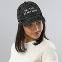 Get This Black Love Vintage Cotton Twill Cap - Black Love